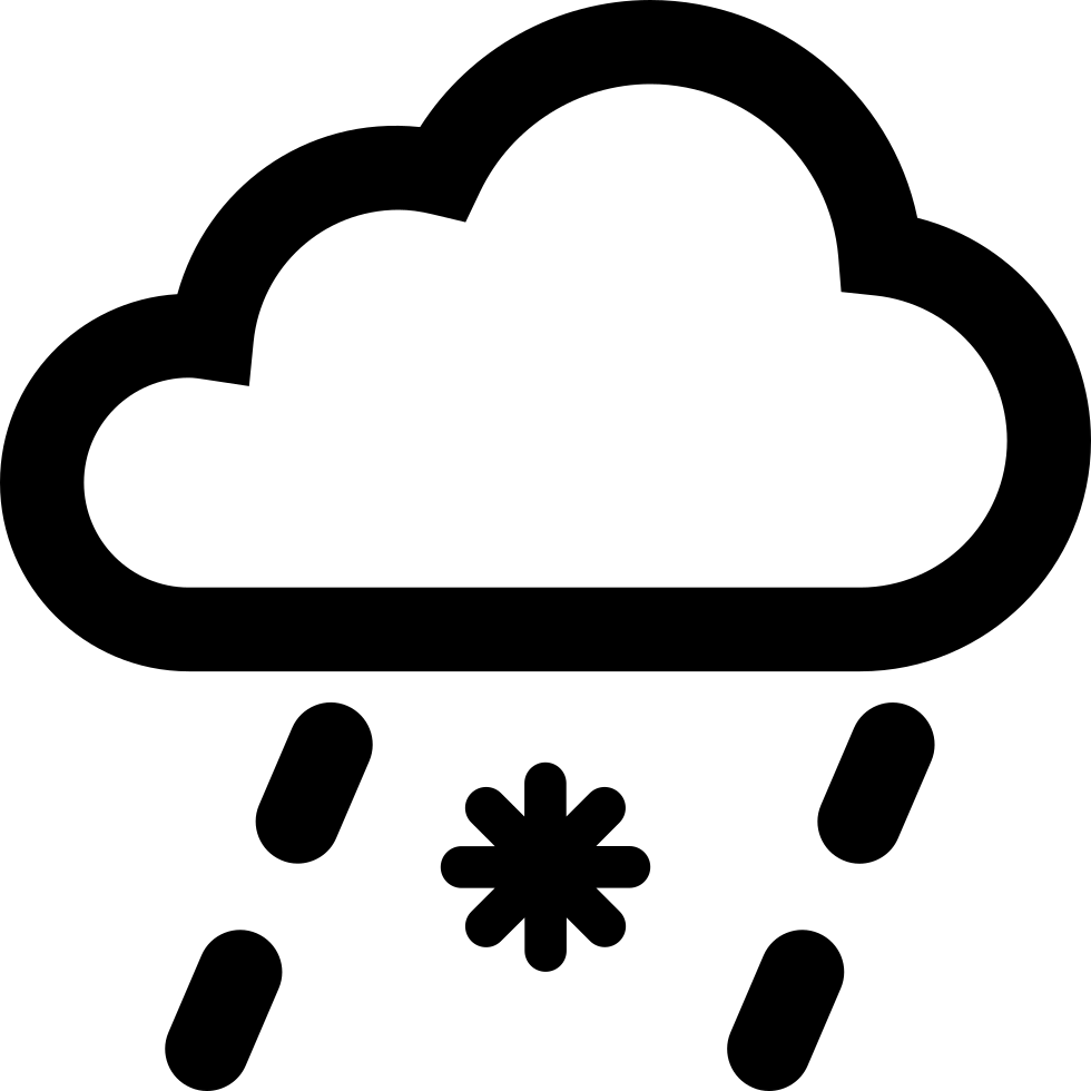 Snow Snow Flurry Comments - Rain Icon (980x980)