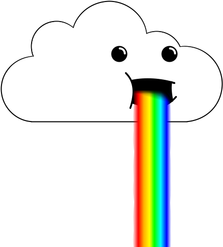 Clouds Like Rainbows By Huntercop224 - Cloud Gif Transparent (500x500)