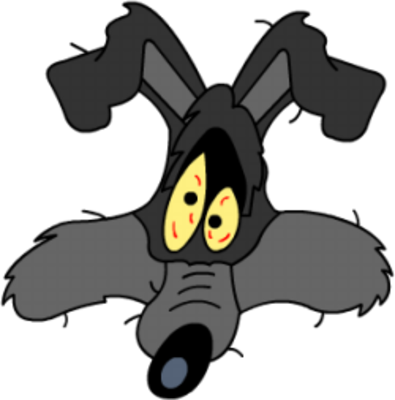 , Vector Files - Wile E Coyote Head Png (395x400)