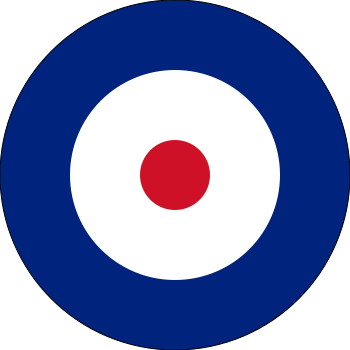 Rfc & Afc Roundel - Type B Raf Roundel (350x350)