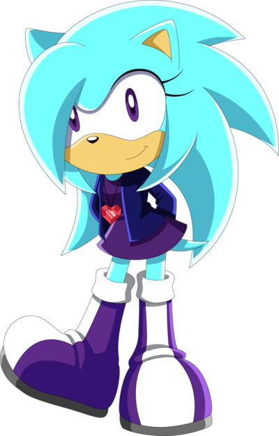Aqua The Hedgehog By Noble-maiden - Sonic Fan Made Characters Female Hedgehog (400x626)