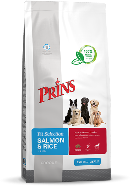 Salmon & Rice - Prins Fit-selection Hondenvoer - Zalm & Rijst - (600x600)