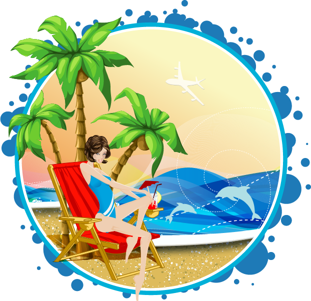 Euclidean Vector Arecaceae Beach Illustration - Palm Tree Vector (622x602)