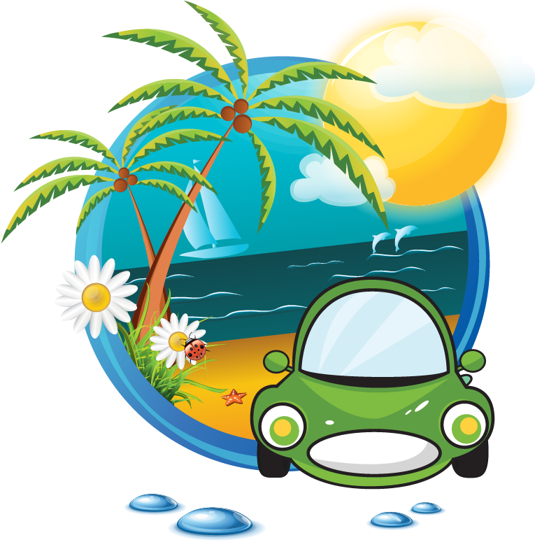 Beach Logo Summer Clip Art - Clip Art (764x945)
