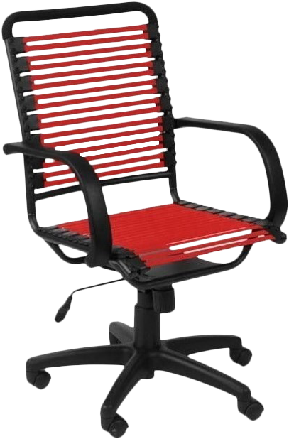 Eurostyle Bungie Flat High Back Office Chair In Red - Euro Style Bungie Flat High Back Brown/ Graphite Black (798x798)