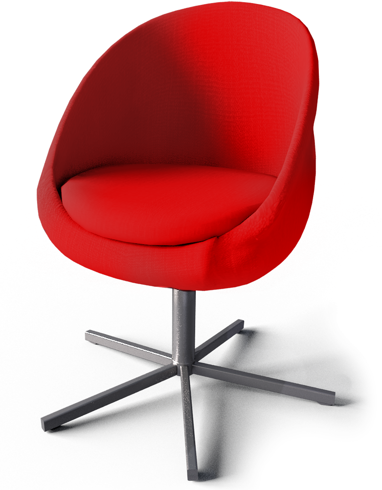 Ikea Red Swivel Chair Cad And Bim Object Skruvsta Swivel - Swivel Chair Ikea (781x1000)
