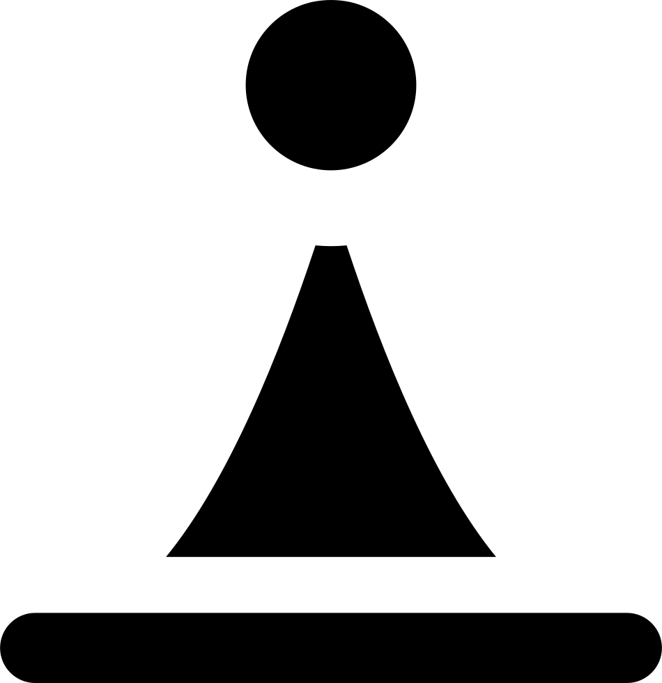 Geometric Chess Pawn Comments - Schachfigur Schwarz Bauer (950x980)