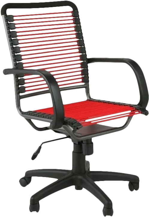 Eurostyle Bungie High Back Office Chair In Red And - Euro Style Bungie High Back Red/ Graphite Black Office (798x798)