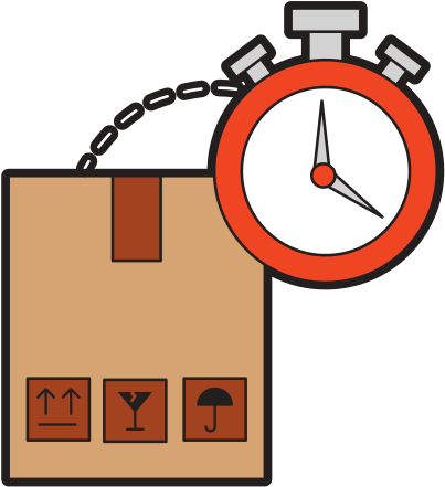 Box With Chronometer Watch Isolated Icon - Chronometer Watch (550x550)