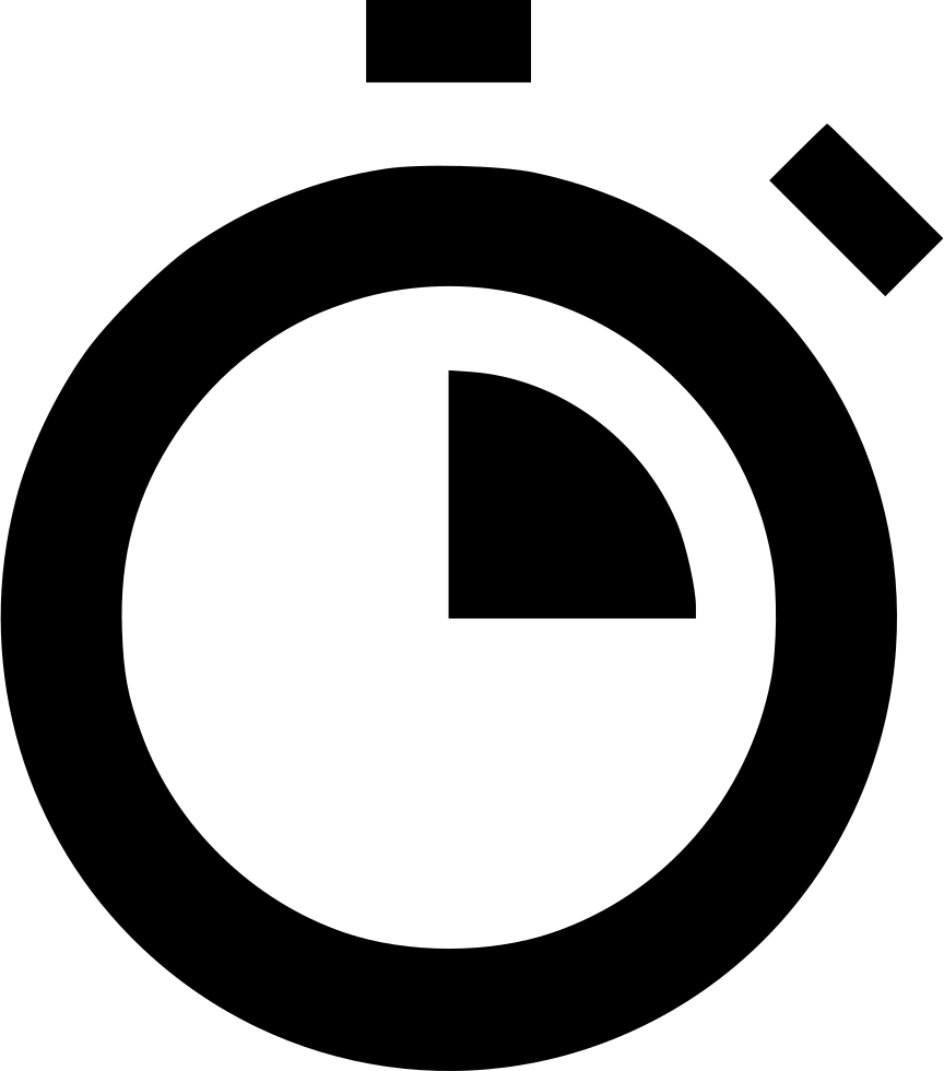 Stopwatch Quarter Comments - Peace Sign (864x980)