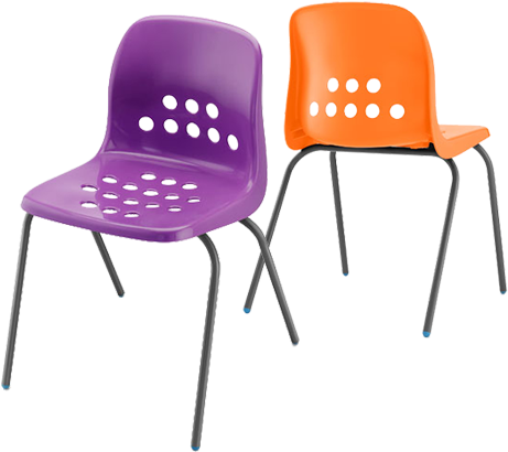 The Hille Pepperpot Chair Offers Something Different, - Pepperpot Classroom Chair - Black-460mm (550x495)