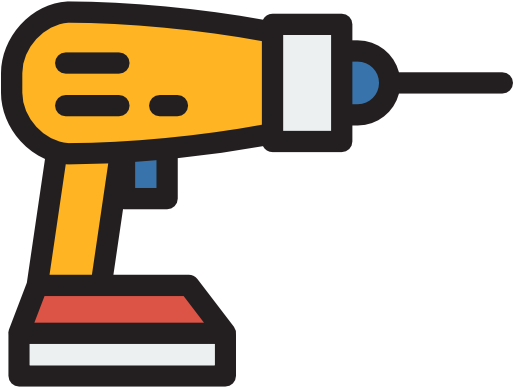 Drilling Icon - Tools For Contruction Clip Art (512x512)