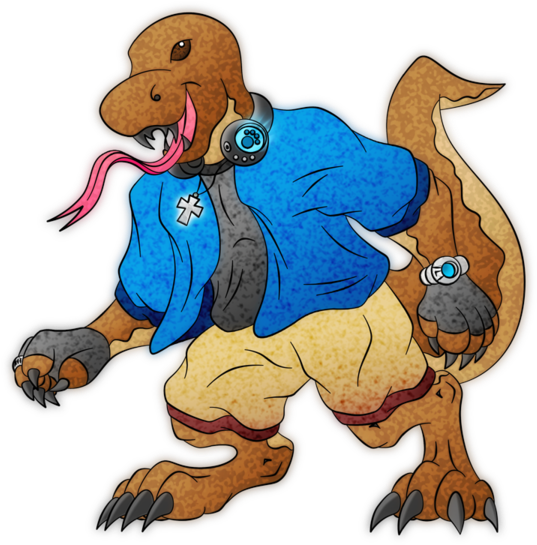 Lan The Komodo Dragon By Aeroguardian - Komodo Dragon Anthro (600x600)