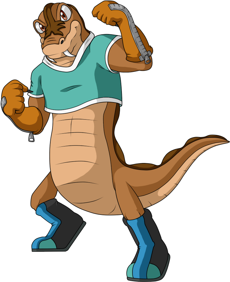 Kane The Komodo Dragon - Komodo Dragon Mascot (768x950)