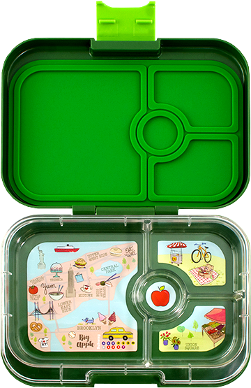 Brooklyn Green Yumbox Panino Bento Lunch Box - Yumbox Panino Brooklyn Green (600x600)