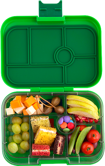 Yumbox Original Bento Lunchbox Terra Green - Original Yumbox Lunch Box (600x600)
