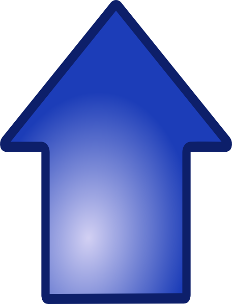 Big Blue Up Arrow Png Clip Art - Blue Up Arrow Png (456x597)