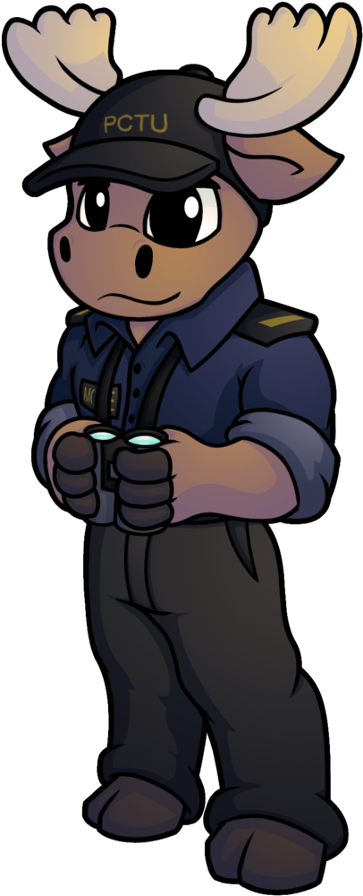 Bridge Officer Moose By Fuzzt0ne Bridge Officer Moose - Cartoon (1024x1024)