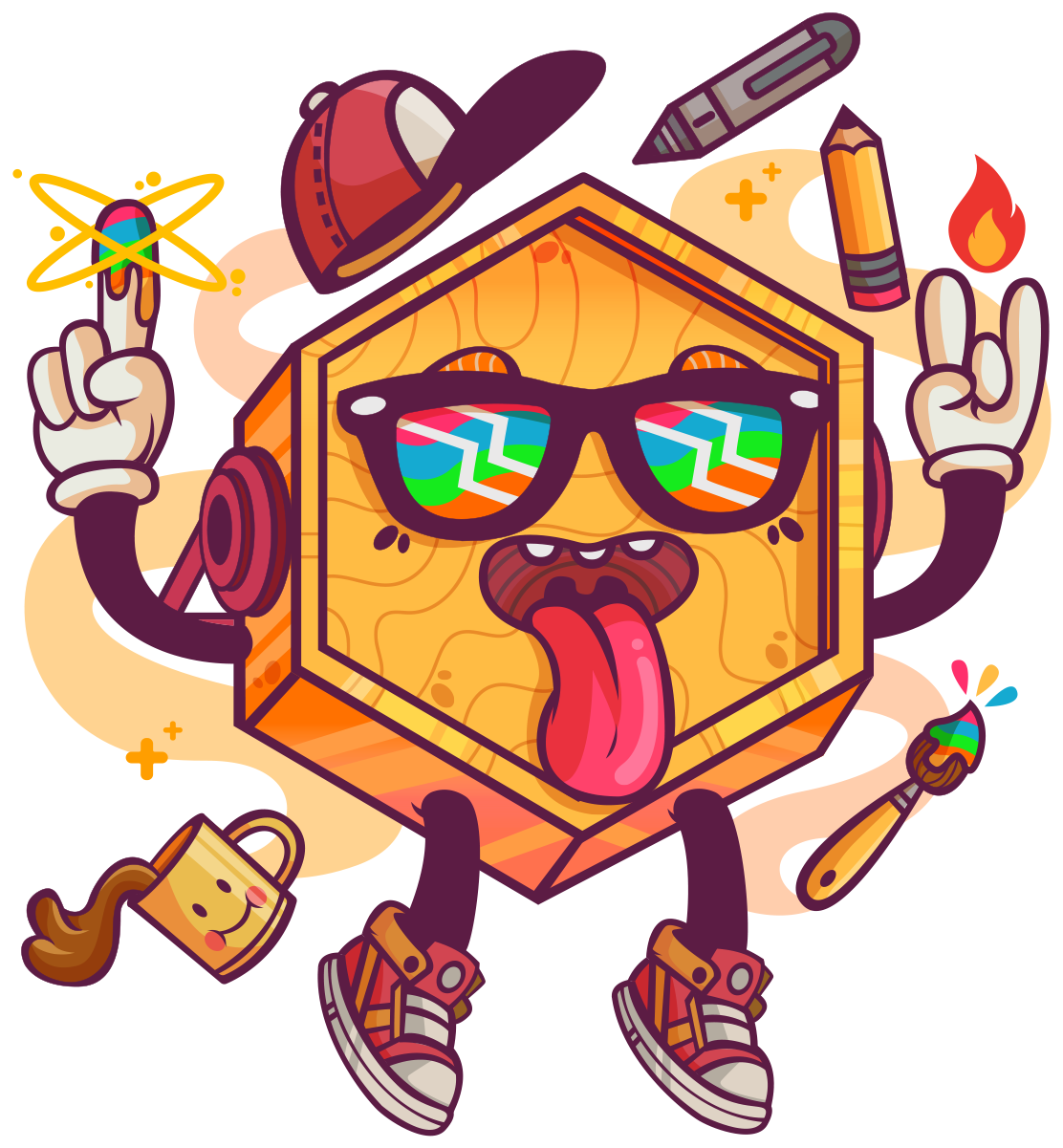 La Sociedad On Behance - Illustration (1200x1200)