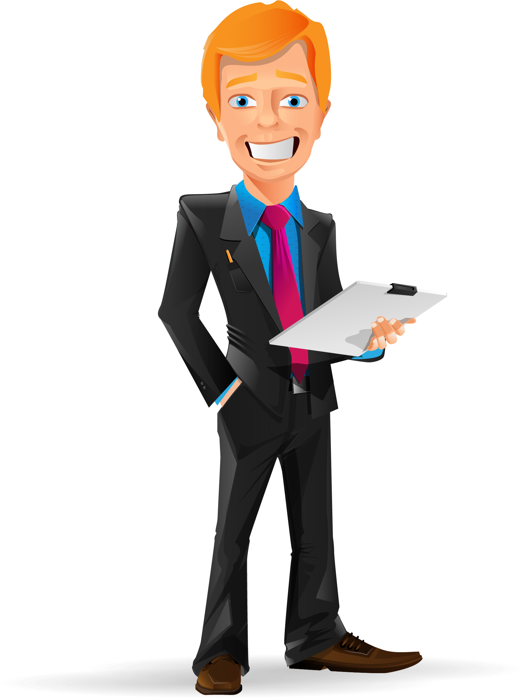 Vector Business People - Business People Animation Transparant (2345x2351)