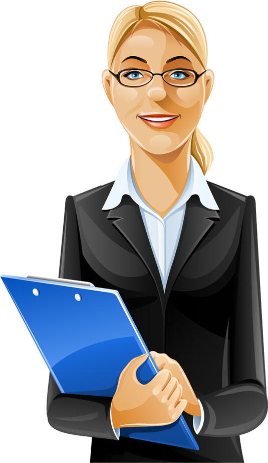 Cartoon Female Illustration - Professional Cartoon Png (1206x1206)