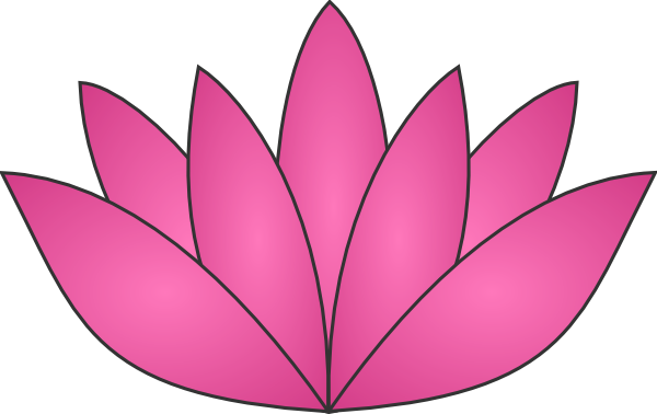 How To Set Use Pink Lotus Svg Vector - Clip Art (600x378)