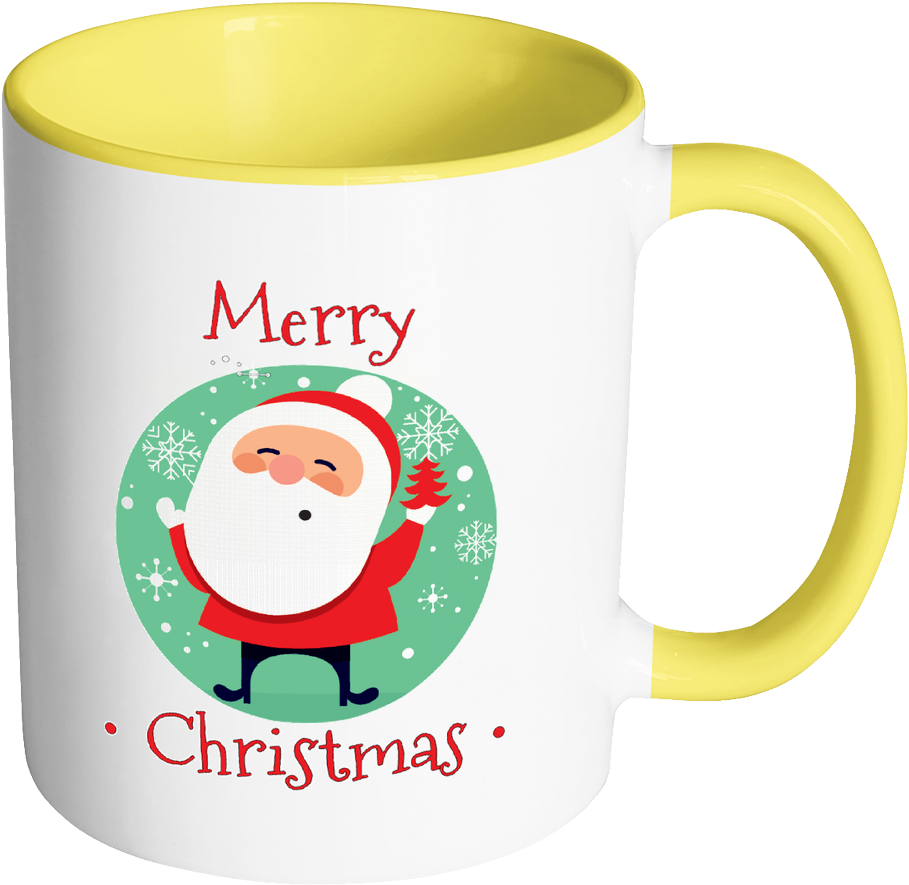 Santa Merry Christmas Ceramic Mug 11 Oz With Color - Mug (1024x1024)