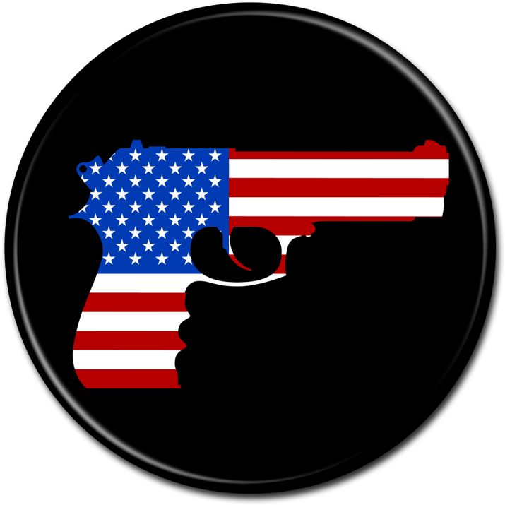 New Support Gun Rights - American Flag (800x800)
