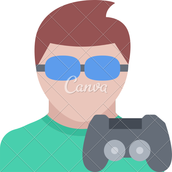 Video Game Player Png (550x550)