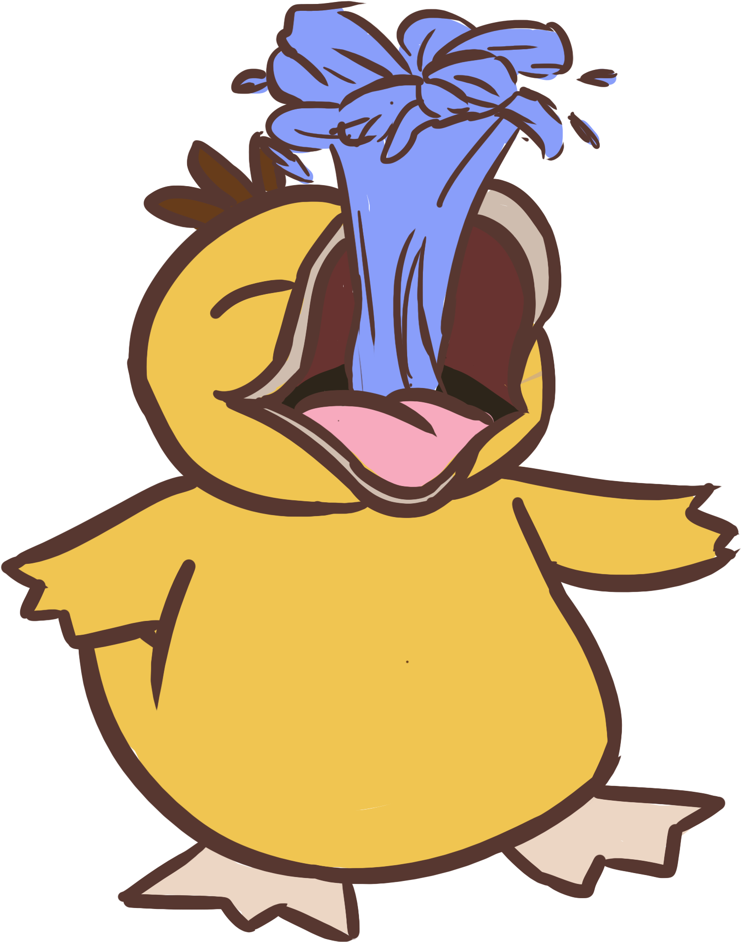 Psyduck Used Water Gun By Cynthistic - Psyduck Watergun (1534x2012)