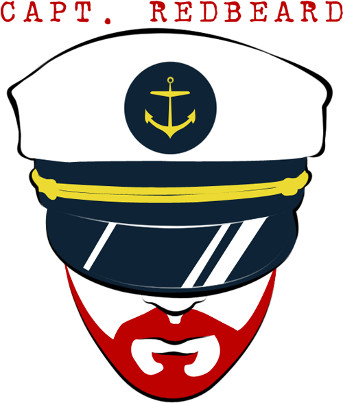 Captain Redbeard By Captain Redbeard - Captain Red Beard Logo (524x673)