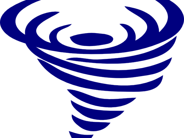 Twister Clipart Blue - Tornado Clip Art (640x480)