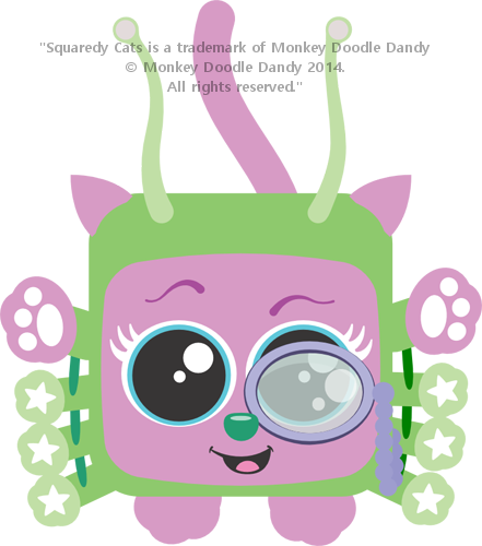 Caterpillar Squaredy Cat - Scalable Vector Graphics (441x500)
