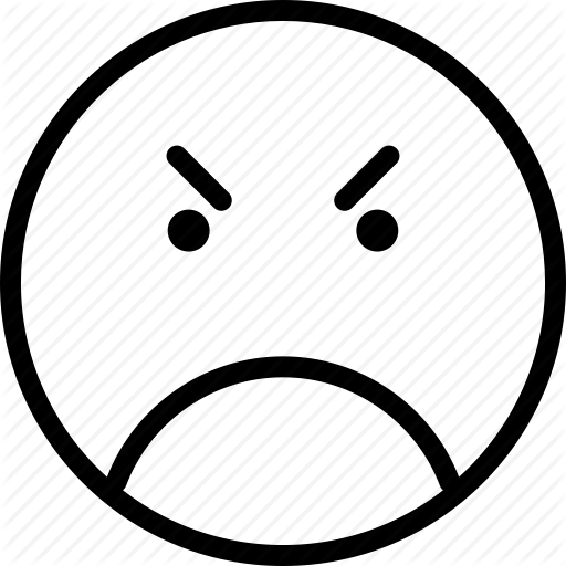 Smiley Anger Emoticon Clip Art - Mad Face (512x512)