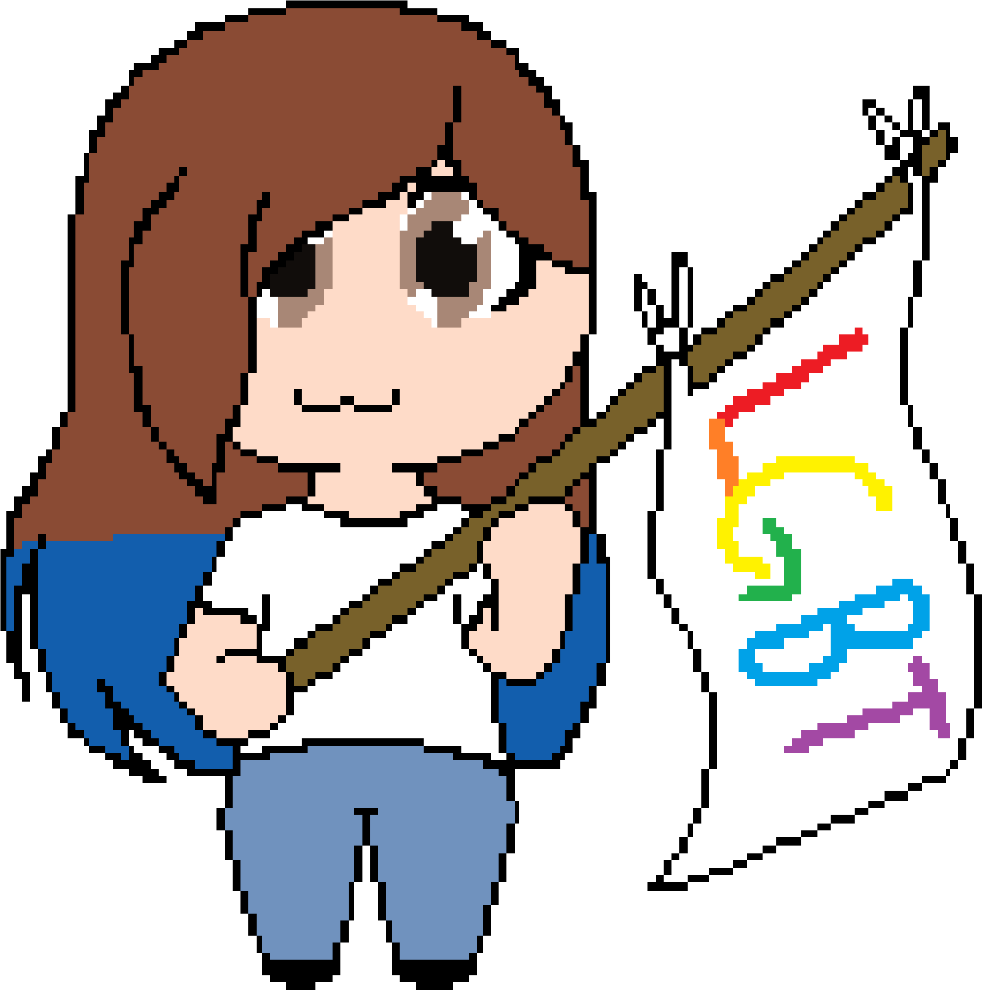 Lgbt Flag By Jada The Artist - Cartoon (2184x2168)