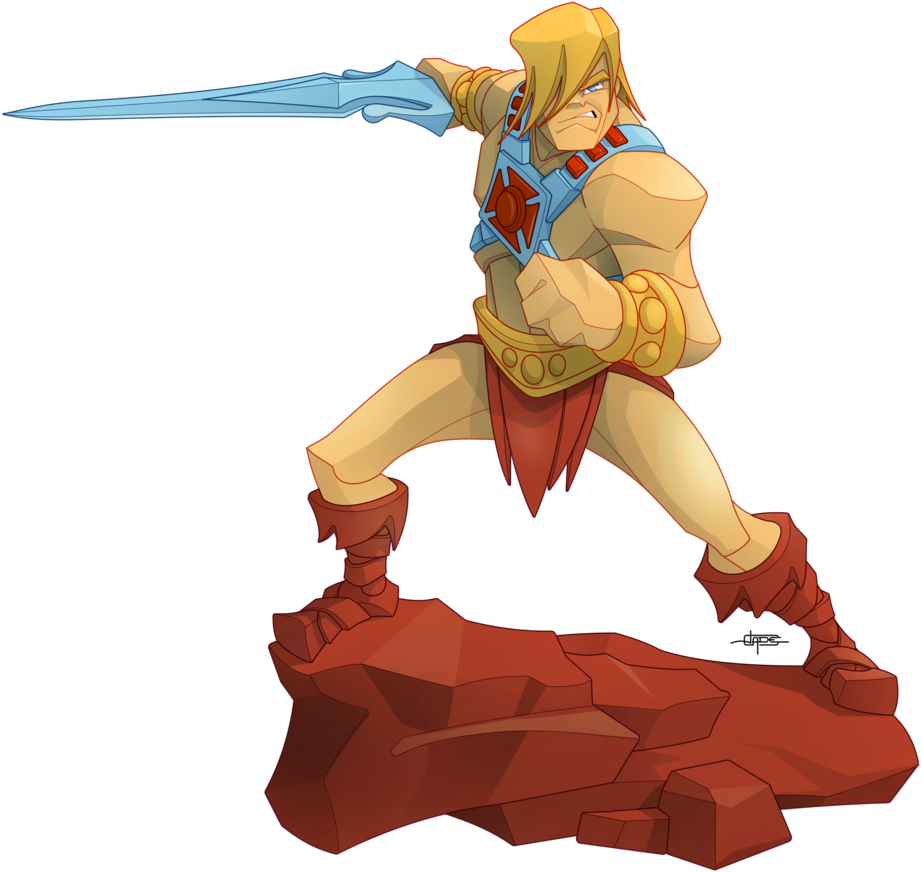 Burningeyestudios He-man Action Pose By Burningeyestudios - He Man Pose (1024x1024)