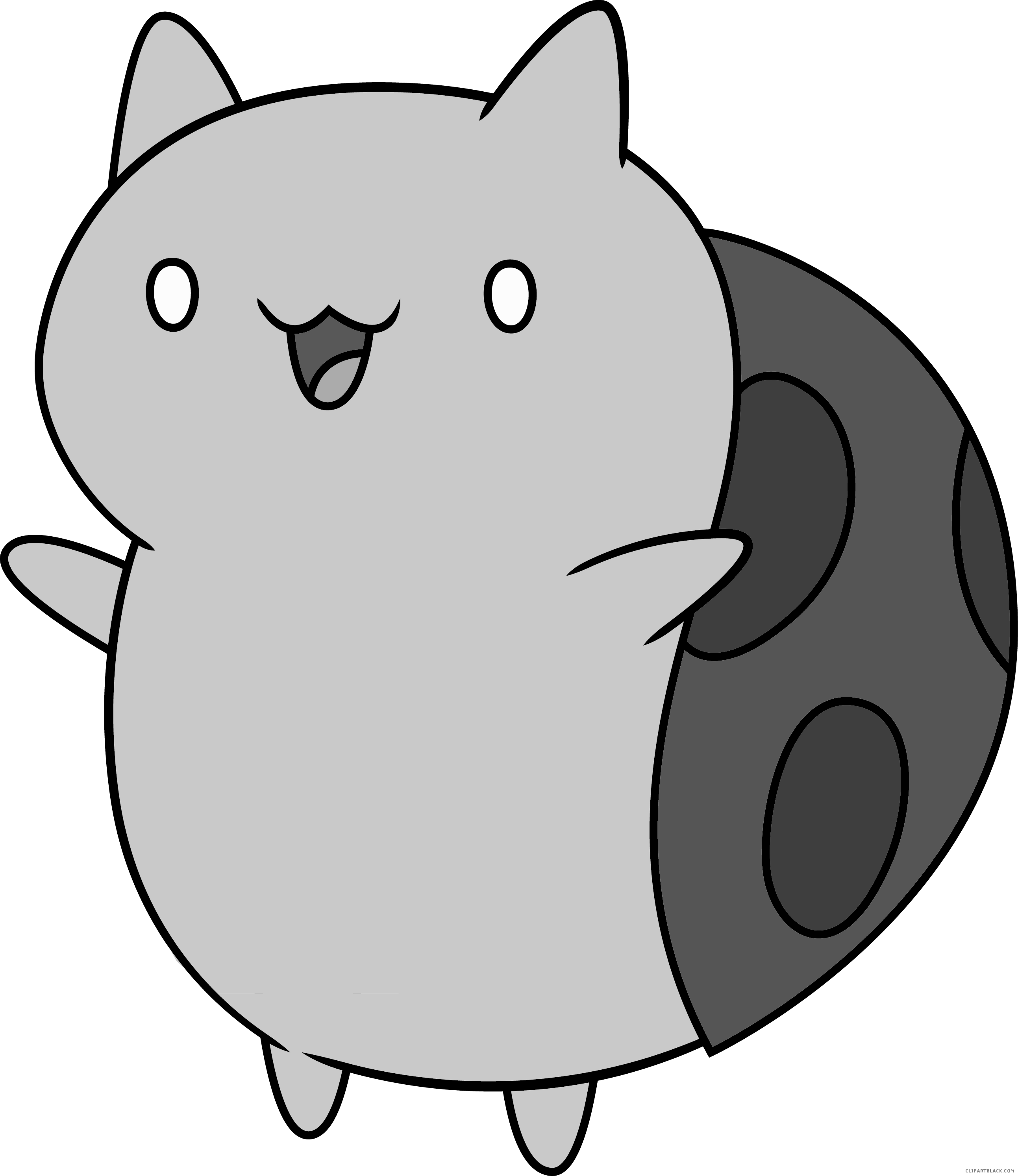 Amazing Bug Animal Free Black White Clipart Images - Bravest Warriors Catbug (2586x2989)