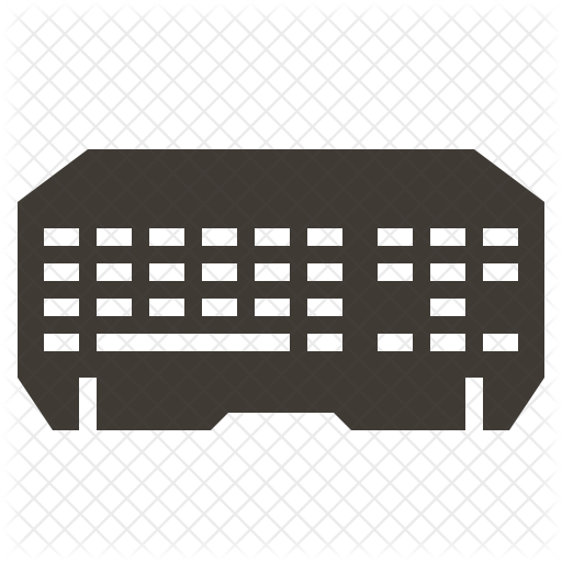 Apple, Keyboard, Outlined, Print, Short Icon - Drawer (512x512)