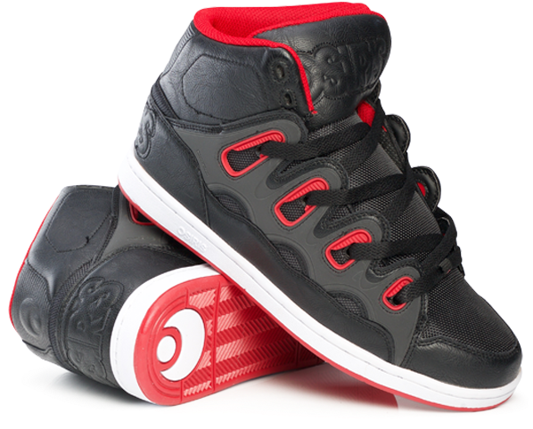 Osiris Shoes - Osiris Shoes Red And Black (600x600)