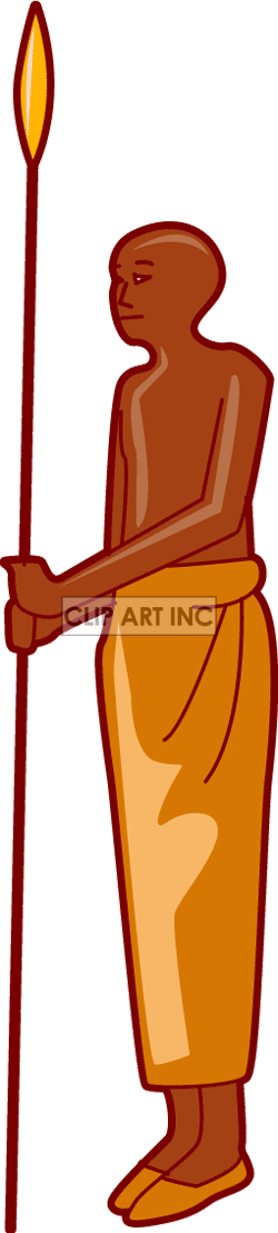 Tribal Clipart Tribal Person - African Tribe Clip Art (250x1109)