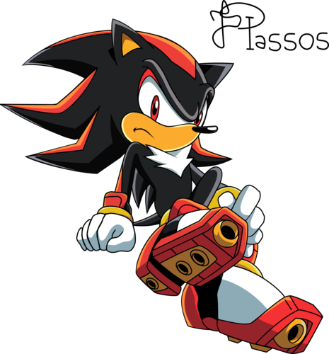 Shadow X Amy Fans Wallpaper Called Shadow Sitting Sonic - Sonic X (465x500)
