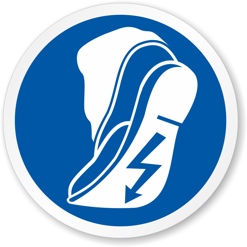 Matte Clipart Anti Static - Wear Anti Static Footwear (800x800)