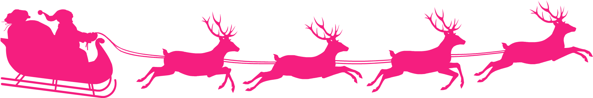 Santa Deer-2 - We Wish You A Merry Christmas 1- Holidaze Rectangular (1940x348)