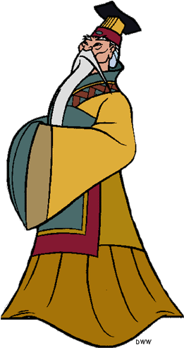 Asian King Cliparts - Mulan Emperor Clipart (288x508)