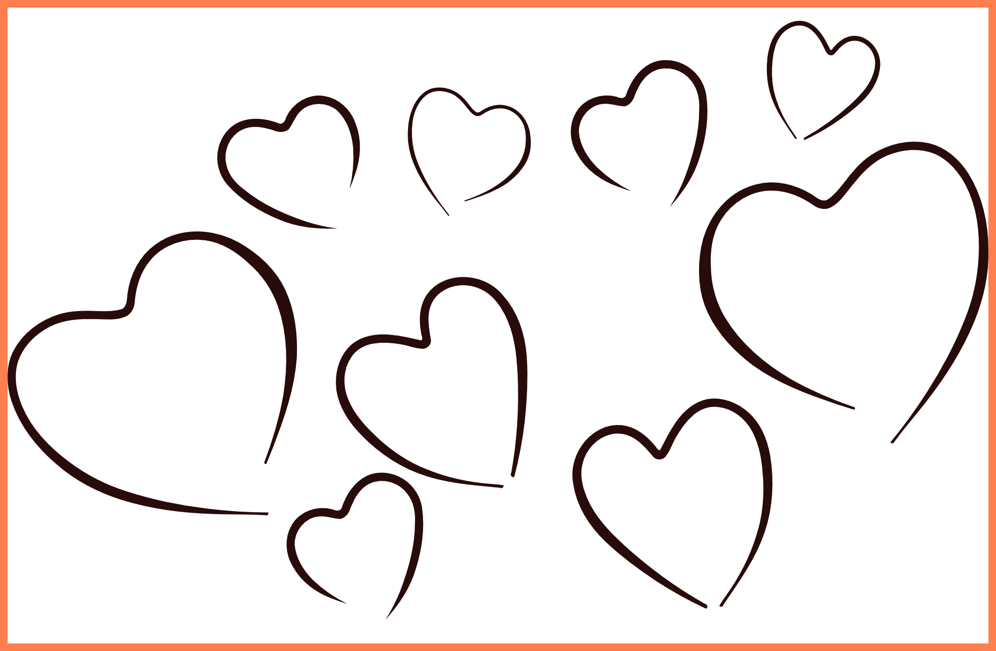 Inspiring Image Best On Clipartmag Picture For Bleeding - Black N White Hearts (1999x1308)