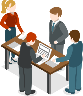 They Might Work Hard, But Will They Achieve Business - Registration Table Clipart (341x397)
