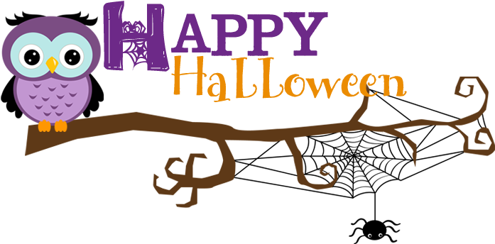 Chevron Owl Banner - Happy Halloween Banner Cute (736x351)