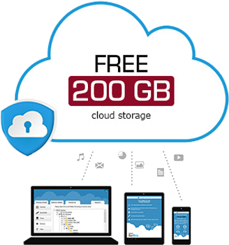 Se Službou Prestigio Multicloud Dostanete 200 Gb Cloudového - Diagram (600x400)