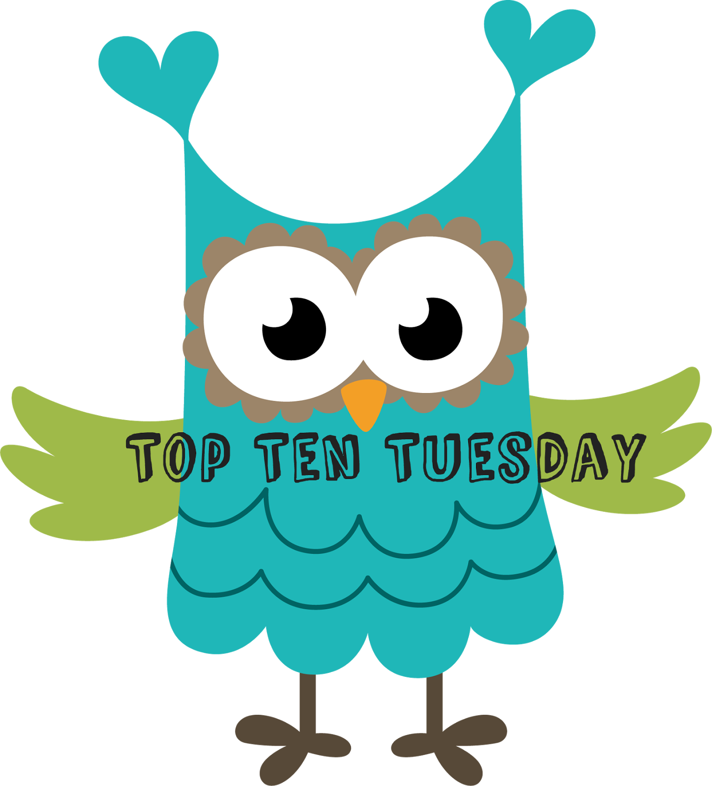 Top Ten Tuesday - Cartoon (1448x1600)