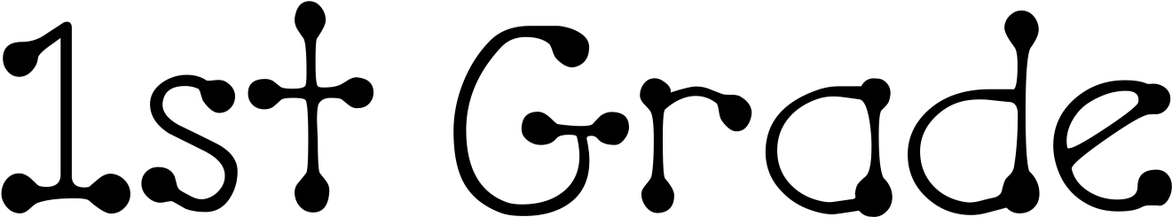 1st Grade Staff - First Grade Clip Art Black And White (1347x250)